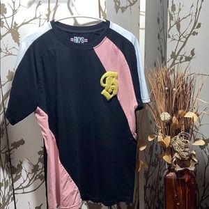 BKYS Black and Pink Embroidered T-Shirt